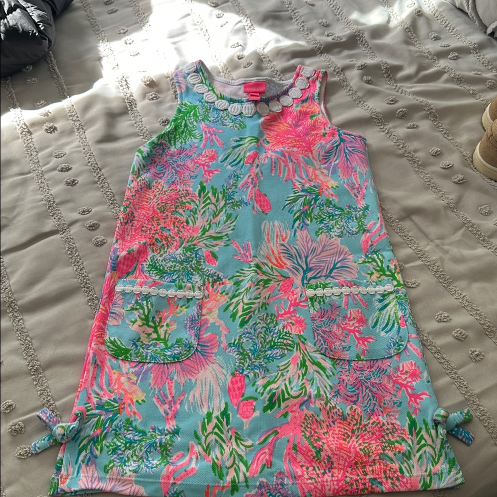 Lilly Pulitzer Pink and Blue Floral Dress